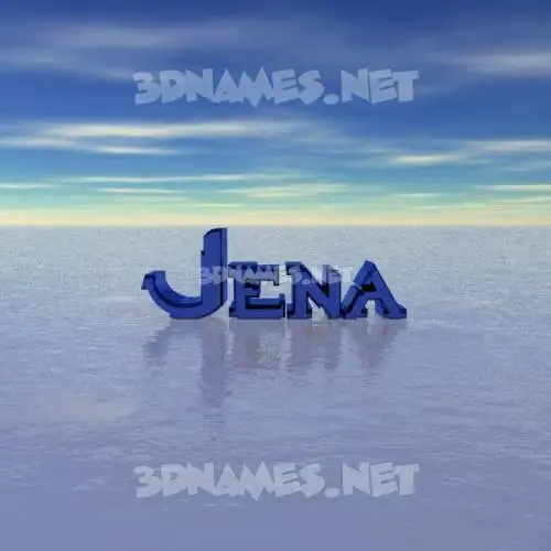 jena in Horizon style - 3D name wallpaper