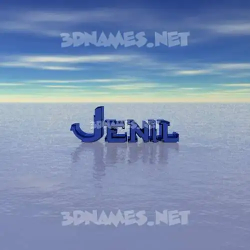 jenil in Horizon style - 3D name wallpaper jenil in Horizon style - 3D name wallpaper