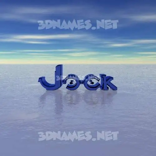 jock in Horizon style - 3D name wallpaper jock in Horizon style - 3D name wallpaper