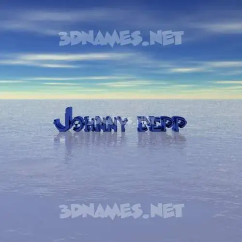 johnny depp in Horizon style - 3D name wallpaper johnny depp in Horizon style - 3D name wallpaper