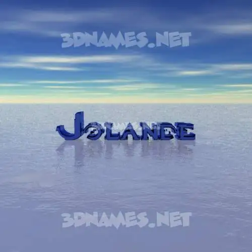 jolande in Horizon style - 3D name wallpaper