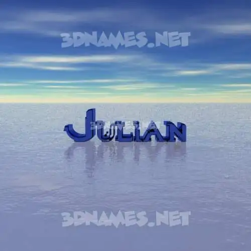 julian in Horizon style - 3D name wallpaper julian in Horizon style - 3D name wallpaper