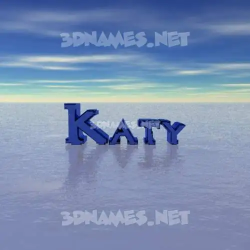 katy in Horizon style - 3D name wallpaper