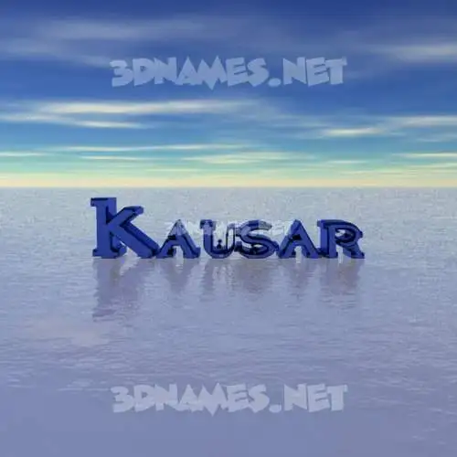 kausar in Horizon style - 3D name wallpaper kausar in Horizon style - 3D name wallpaper