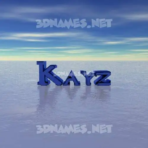 kayz in Horizon style - 3D name wallpaper kayz in Horizon style - 3D name wallpaper