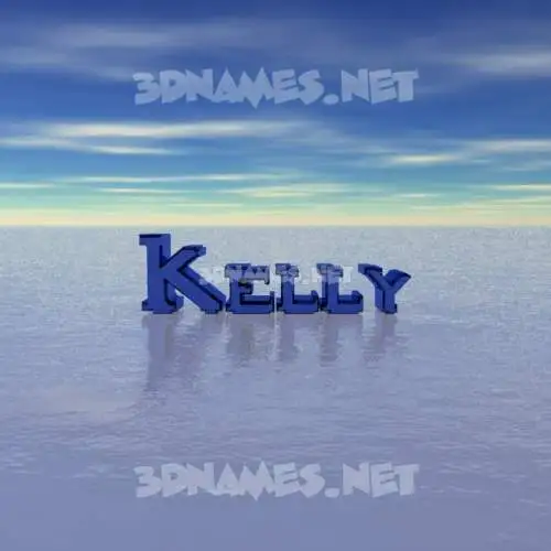 kelly in Horizon style - 3D name wallpaper