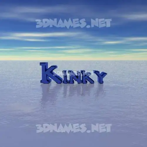 kinky in Horizon style - 3D name wallpaper kinky in Horizon style - 3D name wallpaper