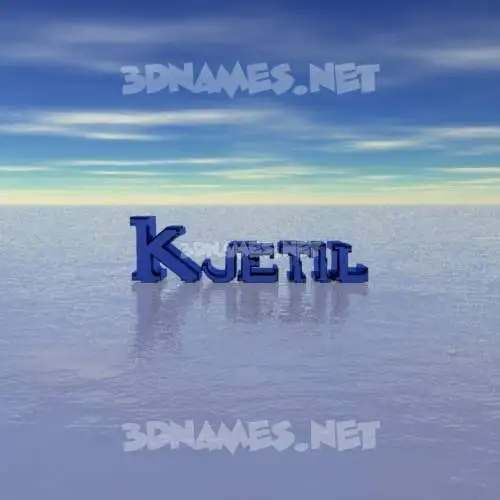 kjetil in Horizon style - 3D name wallpaper