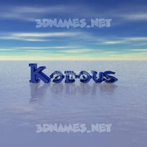 kodous in Horizon style - 3D name wallpaper kodous in Horizon style - 3D name wallpaper