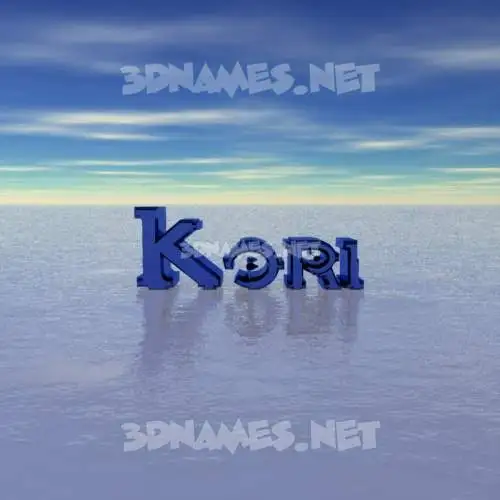 kori in Horizon style - 3D name wallpaper