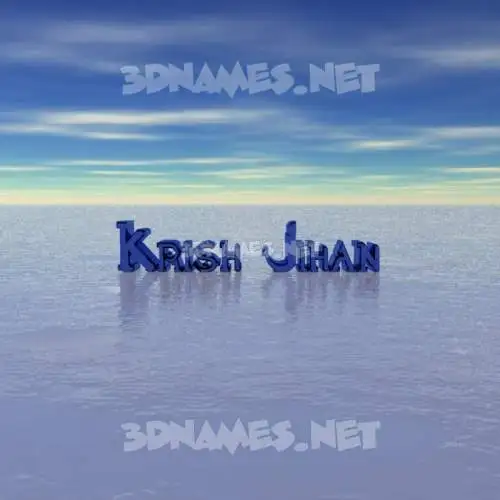 krish jihan in Horizon style - 3D name wallpaper krish jihan in Horizon style - 3D name wallpaper