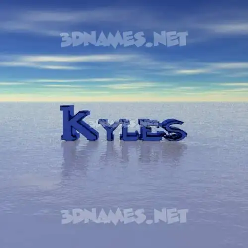 kyles in Horizon style - 3D name wallpaper kyles in Horizon style - 3D name wallpaper