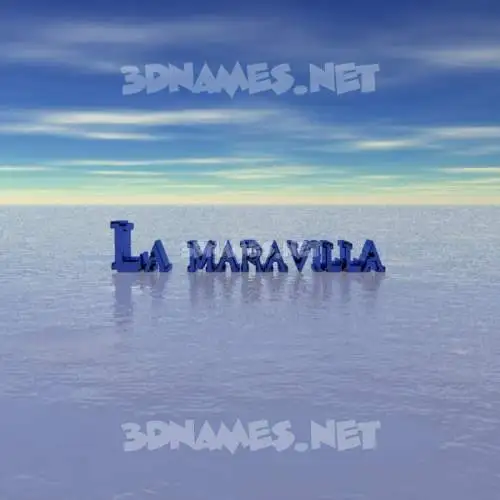la maravilla in Horizon style - 3D name wallpaper la maravilla in Horizon style - 3D name wallpaper