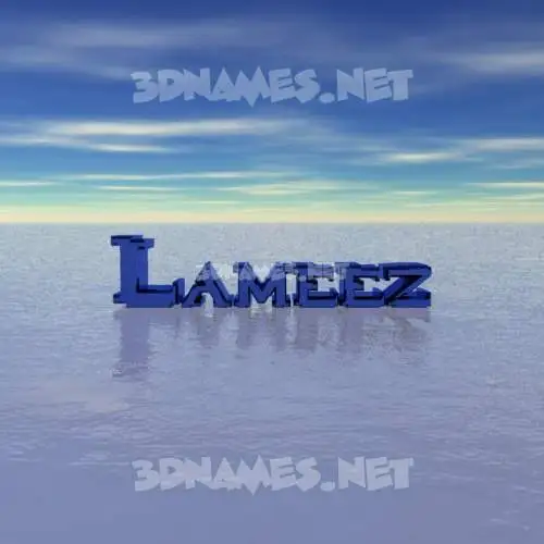 lameez in Horizon style - 3D name wallpaper lameez in Horizon style - 3D name wallpaper