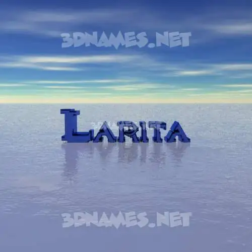 larita in Horizon style - 3D name wallpaper larita in Horizon style - 3D name wallpaper
