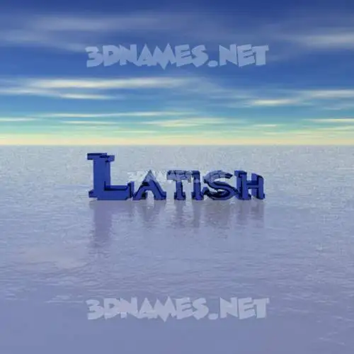 latish in Horizon style - 3D name wallpaper latish in Horizon style - 3D name wallpaper