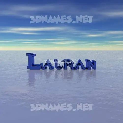 lauran in Horizon style - 3D name wallpaper lauran in Horizon style - 3D name wallpaper