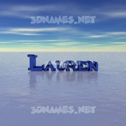lauren in Horizon style - 3D name wallpaper