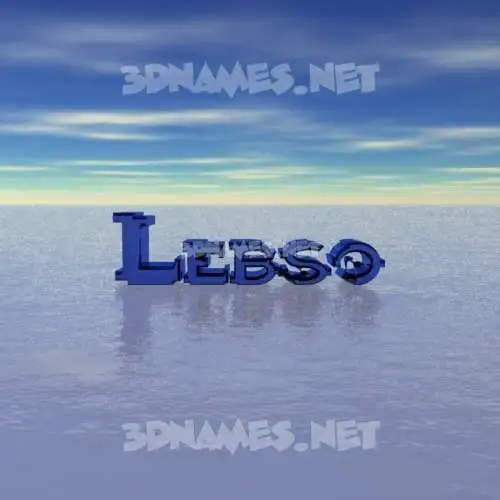 lebso in Horizon style - 3D name wallpaper lebso in Horizon style - 3D name wallpaper