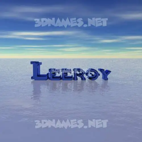 leeroy in Horizon style - 3D name wallpaper
