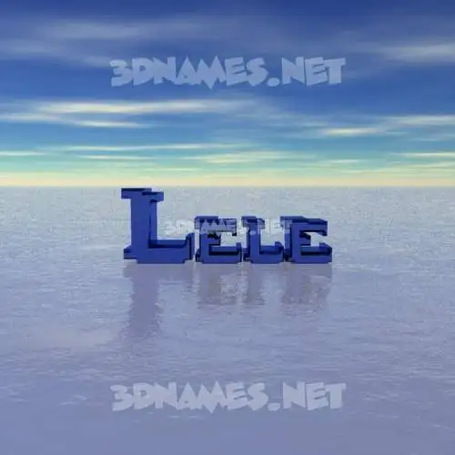 lele in Horizon style - 3D name wallpaper lele in Horizon style - 3D name wallpaper