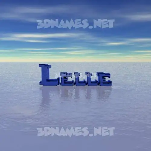 lelle in Horizon style - 3D name wallpaper lelle in Horizon style - 3D name wallpaper