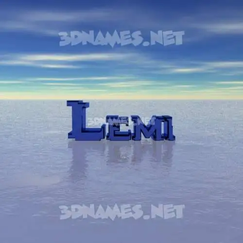 lemi in Horizon style - 3D name wallpaper lemi in Horizon style - 3D name wallpaper