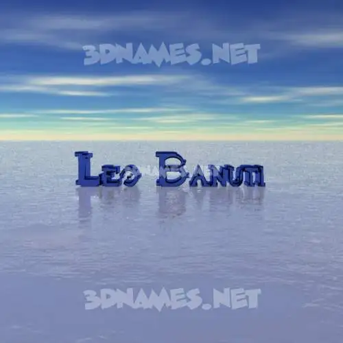 leo banuti in Horizon style - 3D name wallpaper leo banuti in Horizon style - 3D name wallpaper