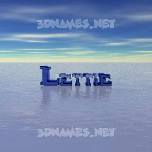 lettie in Horizon style - 3D name wallpaper lettie in Horizon style - 3D name wallpaper