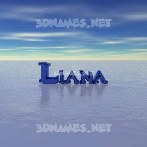 liana in Horizon style - 3D name wallpaper liana in Horizon style - 3D name wallpaper