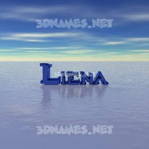 liena in Horizon style - 3D name wallpaper liena in Horizon style - 3D name wallpaper