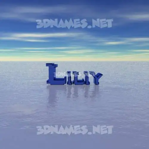 liliy in Horizon style - 3D name wallpaper liliy in Horizon style - 3D name wallpaper