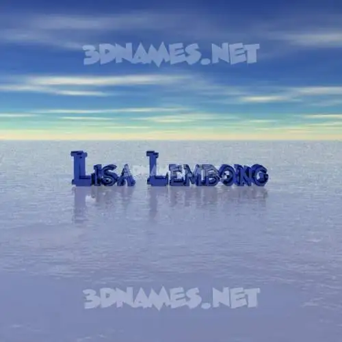 lisa lembong in Horizon style - 3D name wallpaper lisa lembong in Horizon style - 3D name wallpaper