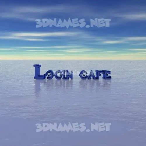login cafe in Horizon style - 3D name wallpaper