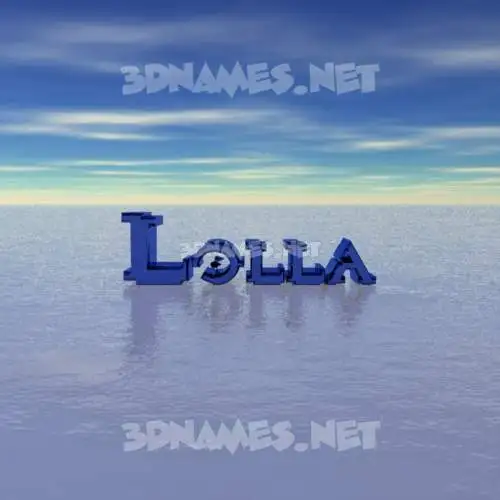 lolla in Horizon style - 3D name wallpaper lolla in Horizon style - 3D name wallpaper