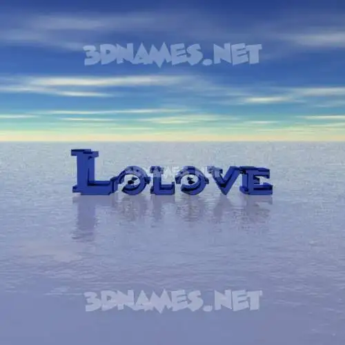 lolove in Horizon style - 3D name wallpaper lolove in Horizon style - 3D name wallpaper