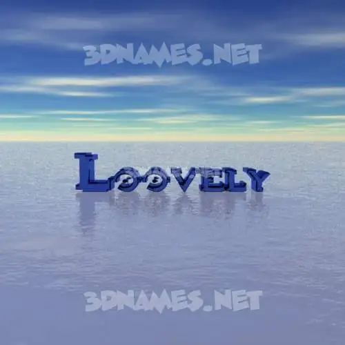 loovely in Horizon style - 3D name wallpaper loovely in Horizon style - 3D name wallpaper