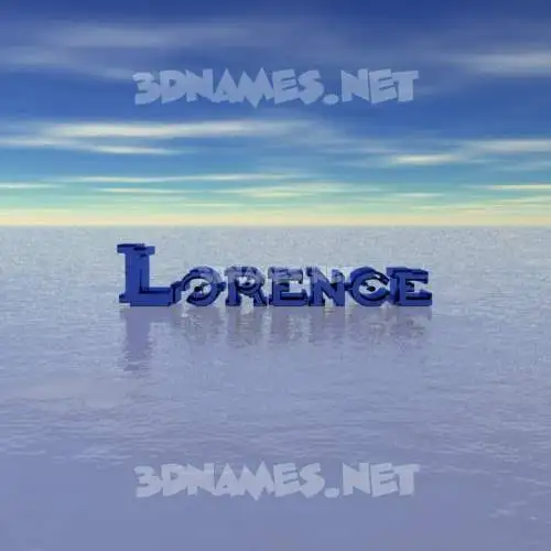 lorence in Horizon style - 3D name wallpaper