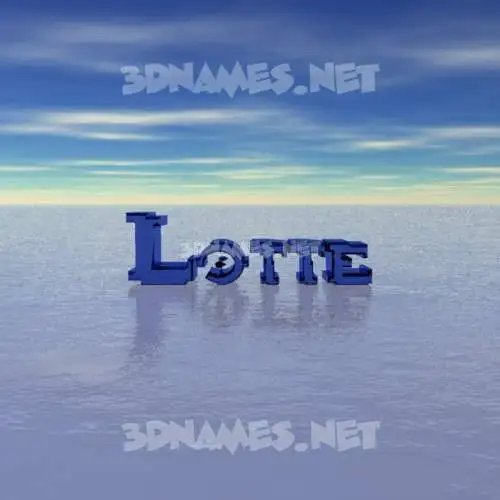 lotte in Horizon style - 3D name wallpaper lotte in Horizon style - 3D name wallpaper