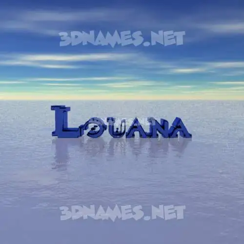 louana in Horizon style - 3D name wallpaper louana in Horizon style - 3D name wallpaper