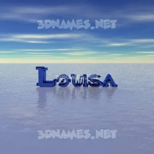 louisa in Horizon style - 3D name wallpaper
