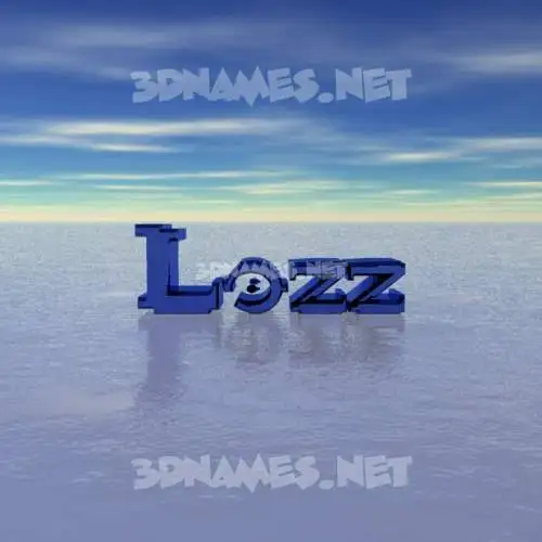 lozz in Horizon style - 3D name wallpaper lozz in Horizon style - 3D name wallpaper