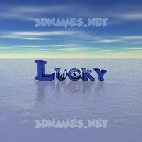 lucky in Horizon style - 3D name wallpaper lucky in Horizon style - 3D name wallpaper