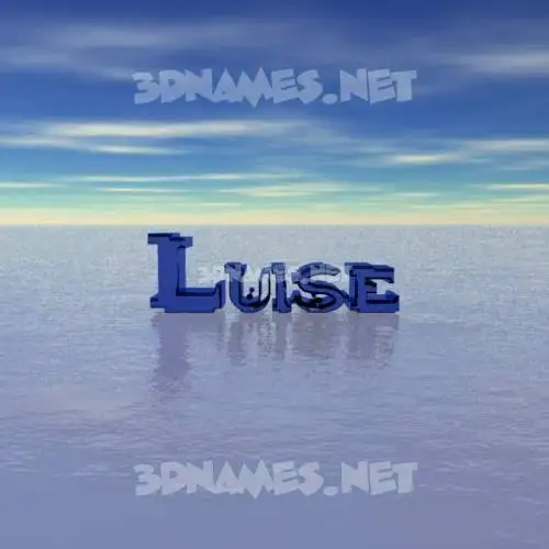 luise in Horizon style - 3D name wallpaper