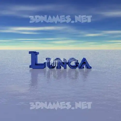 lunga in Horizon style - 3D name wallpaper lunga in Horizon style - 3D name wallpaper