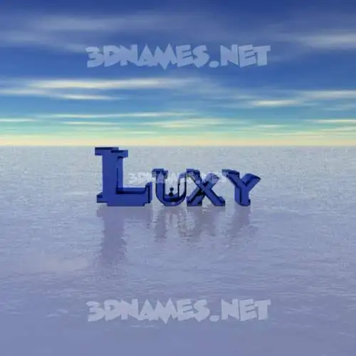 luxy in Horizon style - 3D name wallpaper