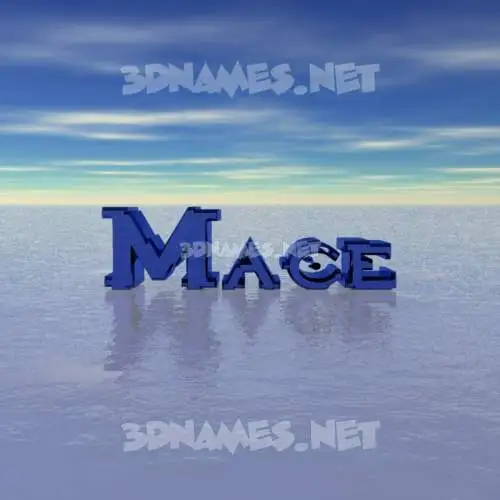 mace in Horizon style - 3D name wallpaper mace in Horizon style - 3D name wallpaper