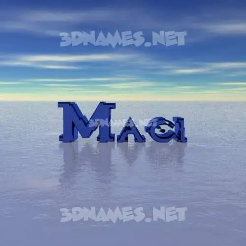 maci in Horizon style - 3D name wallpaper maci in Horizon style - 3D name wallpaper