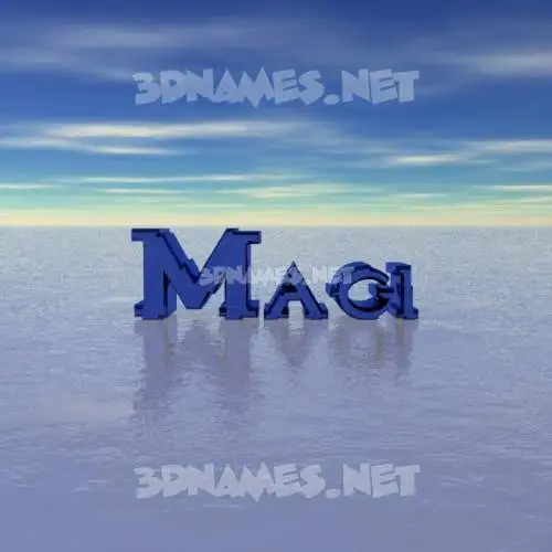 magi in Horizon style - 3D name wallpaper magi in Horizon style - 3D name wallpaper