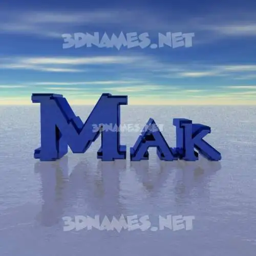 mak in Horizon style - 3D name wallpaper mak in Horizon style - 3D name wallpaper
